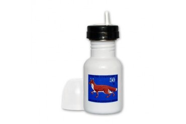 1967 Germany Fox Postage Stamp Vintage Sippy Cup by CafePress