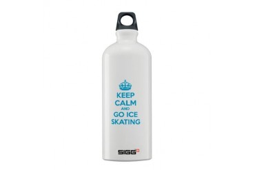 Keep calm and go ice skating Sigg Water Bottle 0.6 Funny Sigg Water Bottle 0.6L by CafePress