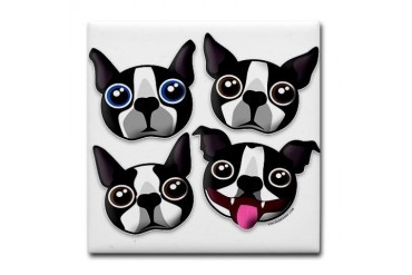 Furry Faces Pets Tile Coaster by CafePress