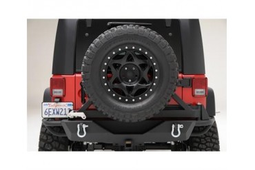 Smittybilt SRC Rear Bumper and Tire Carrier with Receiver Hitch 76622 Rear Bumpers