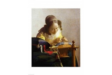 The Lacemaker Poster Print by Johannes Vermeer (24 x 36)