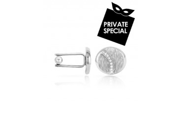 Textured Oval Cuff Links