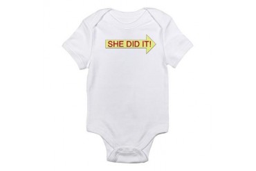 SHE DID IT! (right) Infant Creeper