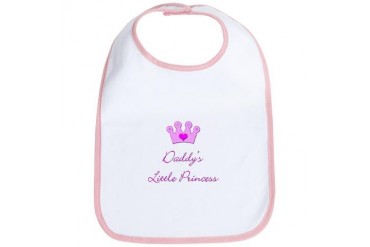 Daddy's Little Princess Holiday Bib by CafePress