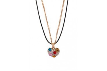 Black Queen Heart Necklace