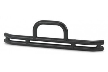 Warrior Front Double Tube Bumper with Hoop in Black Powder Coat 53010 Front Bumpers