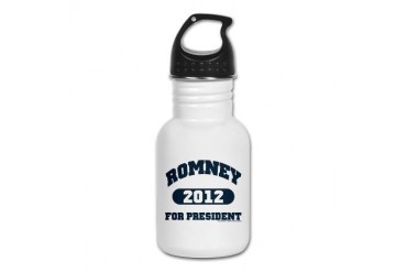 Mitt Romney Anti obama Kid's Water Bottle by CafePress