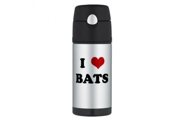 BATS.png Funny Thermos Bottle 12oz by CafePress