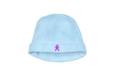 Breast cancer awareness think pink ribbon large.p Breast cancer baby hat by CafePress