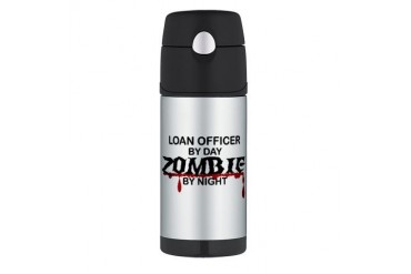 Loan Officer Zombie Zombie Thermos Bottle 12oz by CafePress