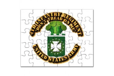 Army - COA - 4th INF Regt Military Puzzle by CafePress