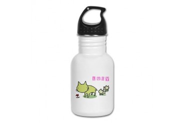 Lucy Cute Kid's Water Bottle by CafePress