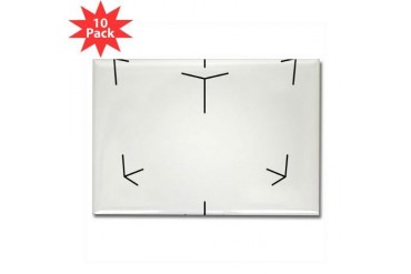 3d Cube Cool Rectangle Magnet 10 pack by CafePress
