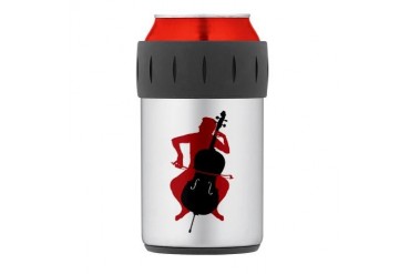 Cellist Thermos Can Cooler Music Thermosreg; Can Cooler by CafePress