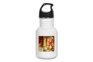 Santa His Elves Bake Cookies Funny Kid's Water Bottle by CafePress