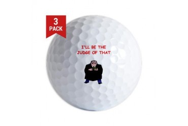 judges Funny Golf Balls by CafePress