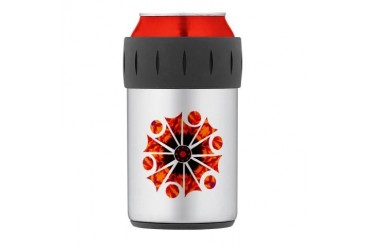 Retro Starburst Flame Thermos Can Cooler Cool Thermosreg; Can Cooler by CafePress