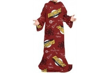 Big Bang Theory Bazinga Doodle Collage Fleece Sleeved Blanket Snuggler