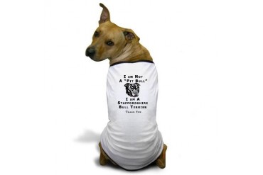 Not a Pit Bull STAFFY Breeds Dog T-Shirt by CafePress