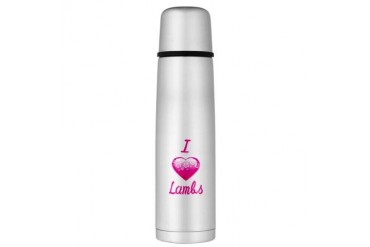 I Love/Heart Lambs Large Thermos Bottle Animals Large Thermosreg; Bottle by CafePress