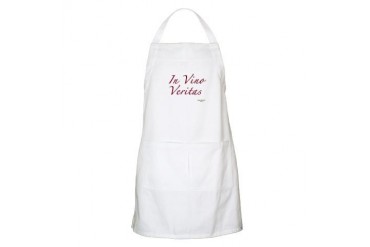 IN VINO VERITAS apron In wine there is truth Chef Apron by CafePress