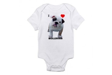 BULLDOG SMILES Infant Bodysuit
