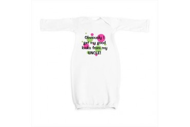obviouslyuncleboy.png Funny Baby Gown by CafePress
