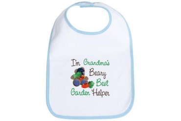 Grandma's Garden Helper Family Bib by CafePress