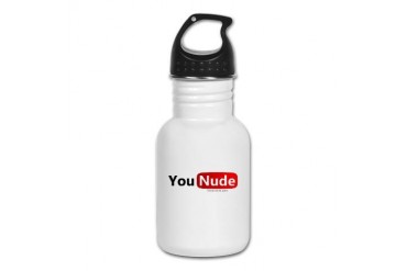 You Nude Funny Kid's Water Bottle by CafePress
