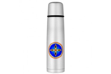 SOUTHEAST INDIAN DESIGN Large Thermos Bottle Native american Large Thermosreg; Bottle by CafePress