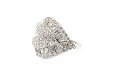 White Gold Plated Ring