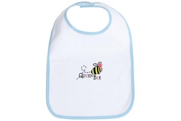 Queen Bee Cute Bib by CafePress