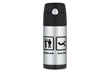 Rugby Funny Thermos Bottle 12oz by CafePress