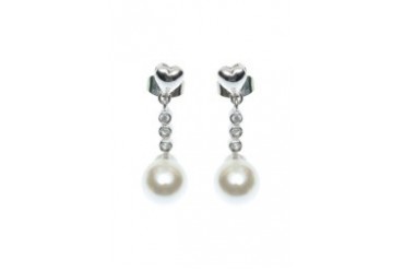 White Gold Plated Earrings