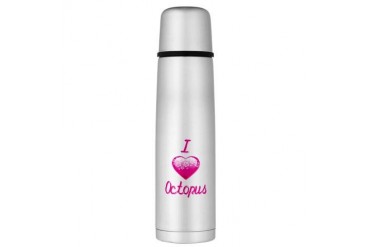 I Love/Heart Octopus Large Thermos Bottle Animals Large Thermosreg; Bottle by CafePress