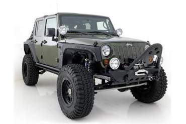 Smittybilt JK SRC Front Stinger with D-ring Mounts in  Textured Matte Black 76524 Bumper Stinger