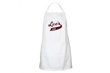 lees bar.png Funny Apron by CafePress