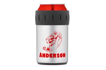Personalized Soccer Thermos Can Cooler Sports Thermosreg; Can Cooler by CafePress