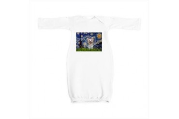 Starry Night Yorkie T Pets Baby Gown by CafePress