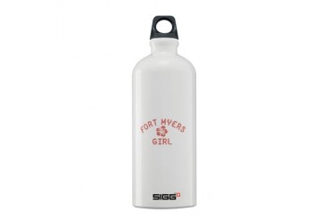 Fort Myers Pink Girl Florida Sigg Water Bottle 0.6L by CafePress