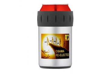 OBAMA CLIFF Thermos Can Cooler Conservative Thermosreg; Can Cooler by CafePress