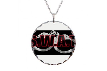 Military Necklace Circle Charm by CafePress