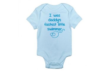 I was daddy's fastest little swimmer Infant Bodysu