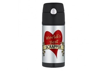 Scrapbooking Thermos Bottle 12oz by CafePress