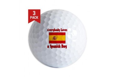 Everybody Loves a Spanish Boy Spanish Golf Balls by CafePress