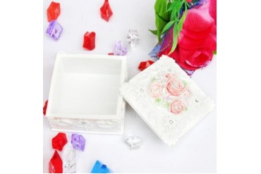 Romantic Flowers Resin Ladies' Jewelry Box (051040462)
