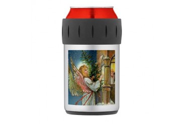 Vintage Angel Thermos Can Cooler Vintage Thermosreg; Can Cooler by CafePress
