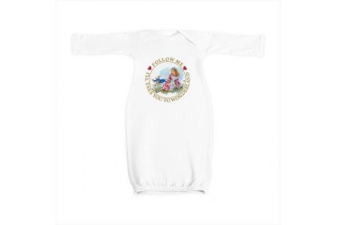 Follow Me To Wonderland Baby Baby Gown by CafePress