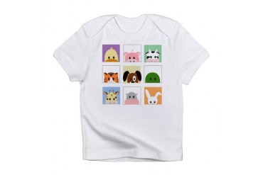 animal squares Infant T-Shirt