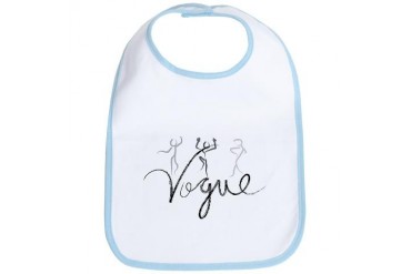 Vogue Music Bib by CafePress